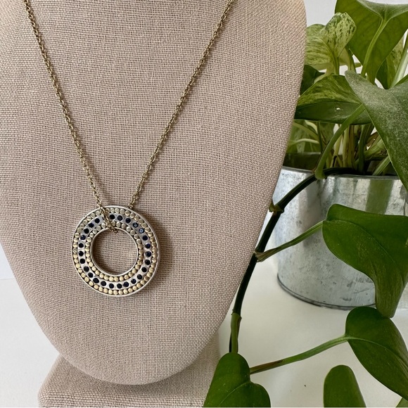 Anna Beck Gem Ring Necklace in Gold - Picture 2 of 6